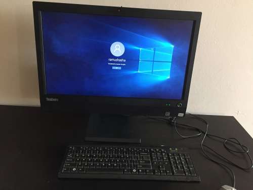 I5 3.2 ghz  500 gig  4gig ram  23 inch ThinkCentre All-in-one desktop computer